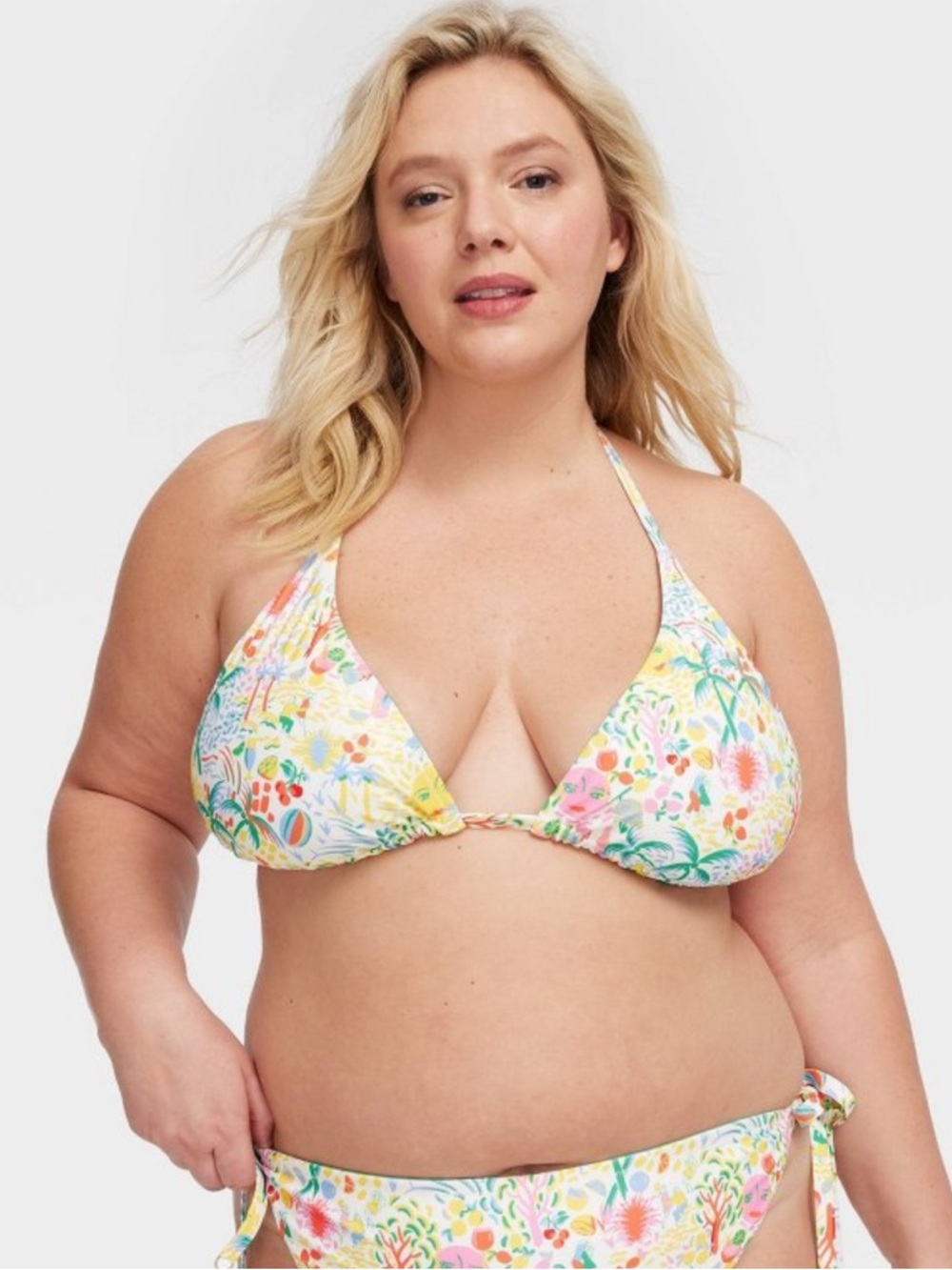 Roller Rabbit x Target Women's Vacation/Star Geo Reversible Triangle Bikini Top